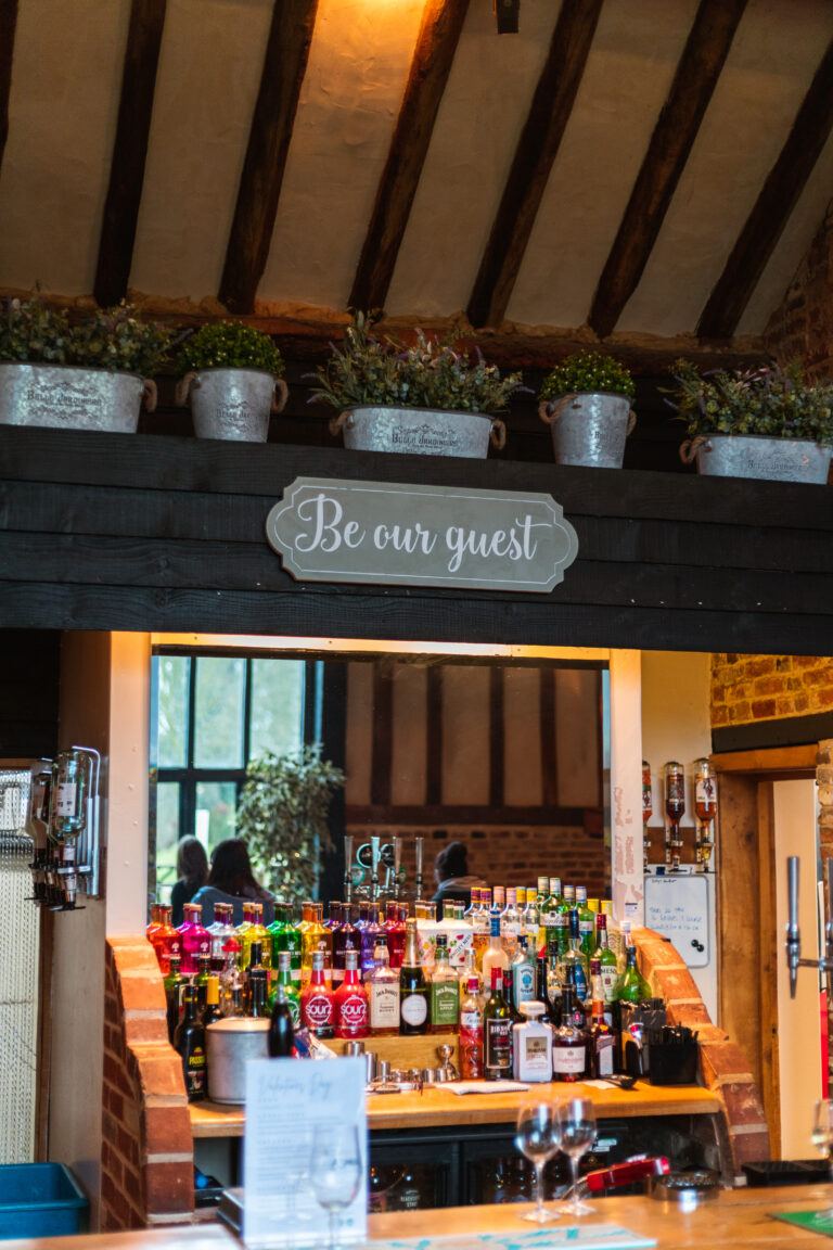 the bar